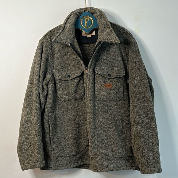 Woolrich Grey Fleece Jacket - L - Picture 1 of 5